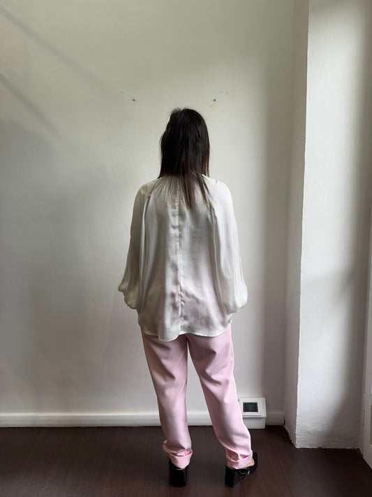 Blusa con collo incrociato