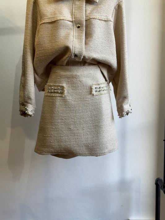 Coordinato chanel perline