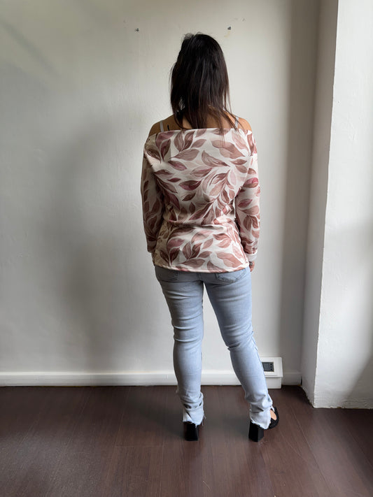 Maglia fantasia rosa