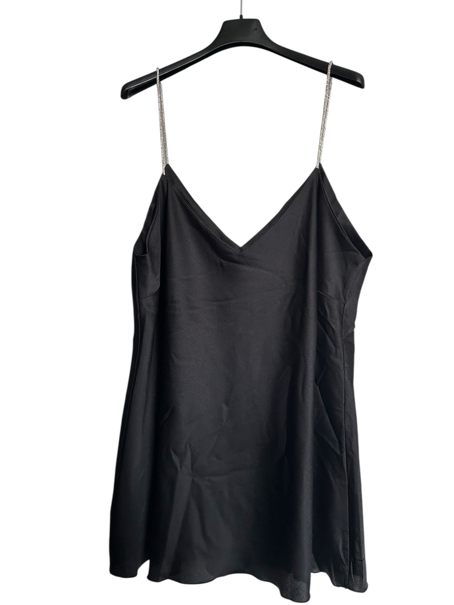 Blusa bretelle con brillantini