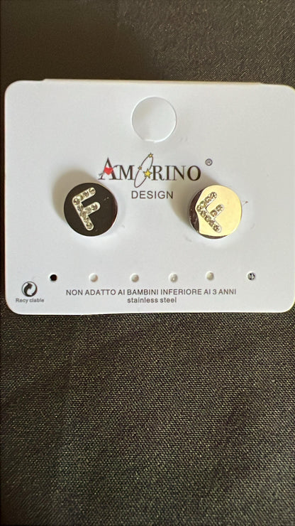 Orecchini con iniziale